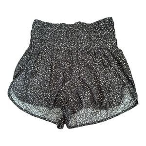 Free People FP Movement The Way Home Shorts Leopard Print Women's Large